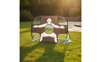 Multi Functional 2 in 1 Ball Target Frame Easy Assembly Kids Soccer Goal Set Lightweight Folding Soccer Goal for Playground, Garden