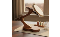 Desktop Embroidery Hoop Stand Stable 360-Degree Rotating Needlepoint Holder Detachable Adjustable Wooden Frame