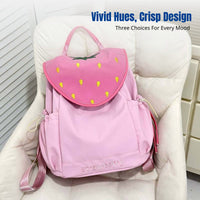 Summer Fruit Backpack, Cute Fruit Shoulder Bag, Lightweight College Bookbag for Girls