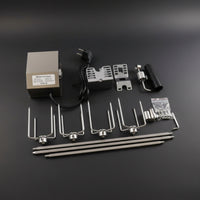 Electric Rotisserie Meat Fork Kit Stainless Steel Rotisserie Grill Kit Heavy Duty for Backyard Grilling, Cookout