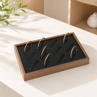 Bracelet Display Tray Slotted Bangle Display Tray Low-Profile for Photography