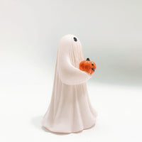 Halloween Pumpkin Ghost Dog Resin Figurine for Party Decor
