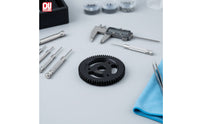 1/6 RC 62T Gear Heat-Treated Steel Gear with Lightening Cutouts Low Wear for Hobbyists
