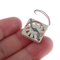 Four Mounting Holes Miniature Square Fan Beige Square Cooling Fan Compact Electronics Part Two-Wire