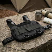 Fishing Chest Bag Adjustable Straps Fishing Bag Zippered for Anglers