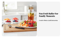 Stainless Steel Fruit Baller Easy to Clean Fruit Baller Ladle Fruit Platter Garnish Tool Comfortable Grip Kitchen Utensil
