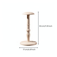 Wooden Hat Stand Freestanding Mushroom Hat Stand Sturdy Holder for Shop Owners, Boutique Counters, Studios