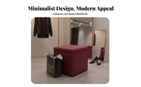 Tufted Storage Ottoman Comfortable Seating Tufted Storage Cube for Fitting Room