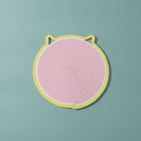 Woven Cat Scratching Mat Easy to Clean Cotton Rope Cat Scratcher All-Season