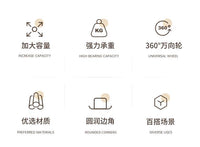 衣服收纳筐扁平带滑轮放床下大容量衣服整理箱可移动床底置物架子 白色-大号