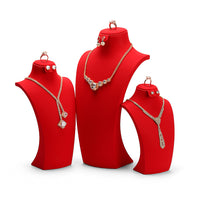 Jewelry Store Window Display Mannequin Necklace Stand Set