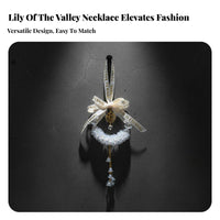 Elegant D Happinhappinesss Ign Lily of the Valley Car Ornament Handmade a Happinhappinesss Thetic Lily of the Valley Car Hanging Ornament
