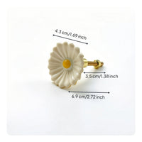 Flower Knob Metal Cabinet Drawer Pull Elegant Cabinet Drawer Knob for Dresser, Lavatory Vanities