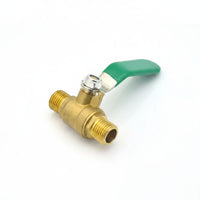 Sturdy Brass Ball Valve Heavy Duty Threaded Brass Valve Clear Thread Hose Barb Connector Easy Install for Workshop