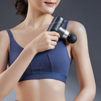 Compact Mini Massage Rechargeable Electric Fascia Quiet Percussion Massager Smart AI Speed Control for Home, Workout, Gym