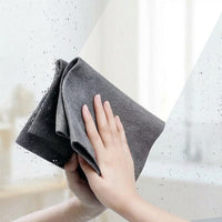 Thickened Magic Cleaning Cloth, Super-Fine Microfibre Cloth and Microfibre Towel, Gray Reusable Rag for Glass, Mirrors and Cookware
