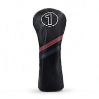 Golf Headcover Leather-Like Golf Club Cover Headcovers Stitched Shielding for Golfers