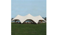 Three-Peak Tent UVF 50+ Outdoor Canopy Tent Protection Outdoor Canopy with Poles for Event Planners, Campers, Weddings, Camping