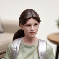 Journeyer Figurine Highly Detailed Miniature with Suitcase Realistic for Diorama, Desktop Decor