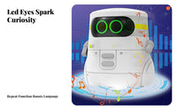 Early Education Interactive Companion Robot Sings and Dances Voice Control Robot Toy Tap Sensing for Children, Children