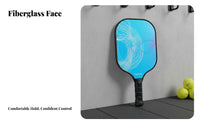 Fiberglass Paddle Racket Governing Body Approved Paddle Racket Comfort Grip Athletic Gear for Beginners, Seniors, Tournaments, Competition, Training