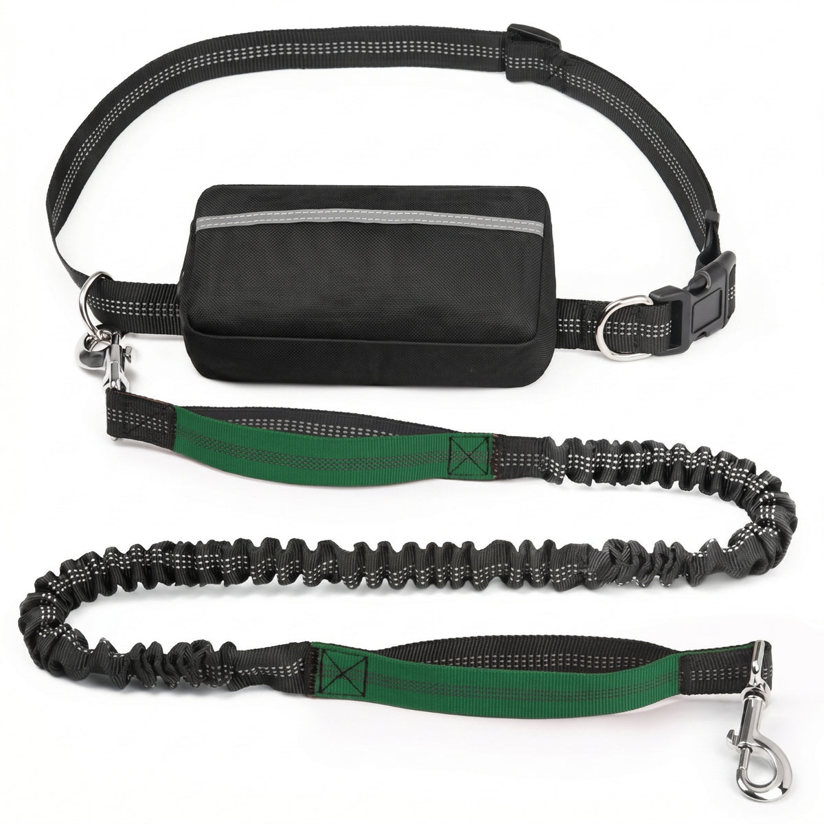 Shock-Absorbing Waist Leash Reinforced Stitching Pet Gear for Walking