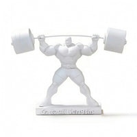 Bodybuilder Figurine Fitness Gym Ornament Masculine Desk Figurine for Bodybuilders