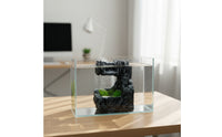 Natural-Looking Mountain Waterfall Aquarium Decoration Safe Aquarium Waterfall Ornament Sturdy Aquatic Tank Rock Formation Sturdy for Aquascape