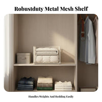 Stackable Shelf Insert Freestanding Stackable Expandable Rack Adjustable