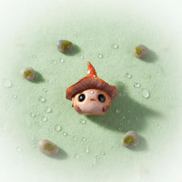 Cute Mushroom Figurine Desktop Ornament Garden Elf House Decoration for Entryway