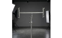 Offset-Arm Bracket Heavy-Duty Lighting Support Bracket Adjustable for Videographers