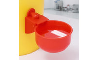 Easy to Install Automatic Chicken Waterer Kit Saves Time and Effort Automatic Poultry Water Cup Long-Lasting Construction Weight-Based-Fed Poultry Waterer Leak-Resistant for Farm, Backyard