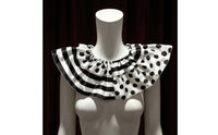 Ruffled Satin Clown Neckline Elastic Ruffle Costume Accessories for Ruffled Satin Clown Collars, Entertainers, Stage Performance