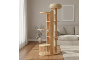 Wooden Feline Climber Climbing Frame Cat Scratching Tree Animal Furniture for Cats, Indoor