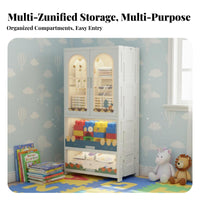 Installationtool-tool-free Foldable Storage Tower Easy Assembly Home Furniture Space-Saving Organizer Unit Large Capacity for Infants, Homeowners, Nursery, Bedroom, Narrow Spaces, Playroom