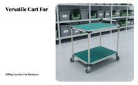 Sturdy Anti-Static Utility Cart Universal Wheels Workshop Material Cart Locking Casters Multi-Layer Rolling Trolley Wear-Resistant for Electronics Technicians, Factory Operators, Workshops, Warehouses, Laboratory, Garages