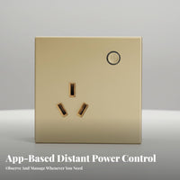 Type 86 Timed Control Function Connected Recept Alternating Current Le Outlet No Hub Required Wall for Homeowners, Tech Enthusiasts, Bedroom