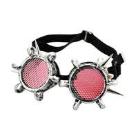 Steampunk Goggles Gothic Goggles with Mesh Lenses Vintage Eyewear for Cosplayers, Costume Party