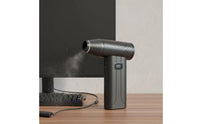 USB-C Fast Charging 2-in-1 Blower Vacuum Reusable High-Speed Turbo Fan Brushless Engine Electric Air Duster LED Light for Tech Enthusiasts, Car Owners, Home, Office, Outdoor
