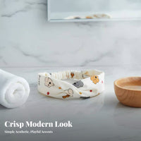Speckled Spot Headband Hand-Drawn Design Puppy Print Headband Speckled Spot Material Hairband Korean Design Cartoon Dog Hair