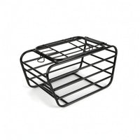 Metal Cycle Rear Pet Carrier Basket Secure Rear Rack Dog Carrier Sturdy Stable for Small Dogs, Young Dogs, Cats, Outdoor Trips, Commutes