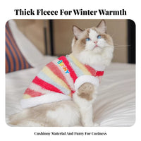 Thickened Winter Dog Coat Thick & Soft and Fluffy Soft and Fluffy Pet Vest Easy On & Remove for Medium Dogs, Cat Owners, Cold Weather