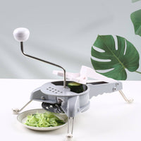 Countertop Rotary Vegetable Cutter Detachable Manual Kitchen Cutter Sturdy Premium for Salad Preparation