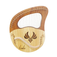 Lyre Instrument Metal Strings Lyre Wooden Harp for Beginners, Artists, Music Practice