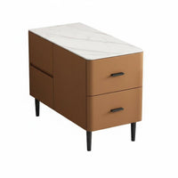 Minimalist Design Multi-Drawer End Table Easy to Clean Household Furniture Scratch Resistant Top Storage Cabinet Odor-Clear for Homeowners, Interior Design Enthusiasts, Families, Living Room, Bedroom, Reception Area, Home Office