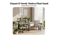 Stainless Steel Rack Indoor Outdoor Multi-Tier Plant Stand Rust-Resistant Floor Standing Planter Holder for Balcony, Living Room, Patio