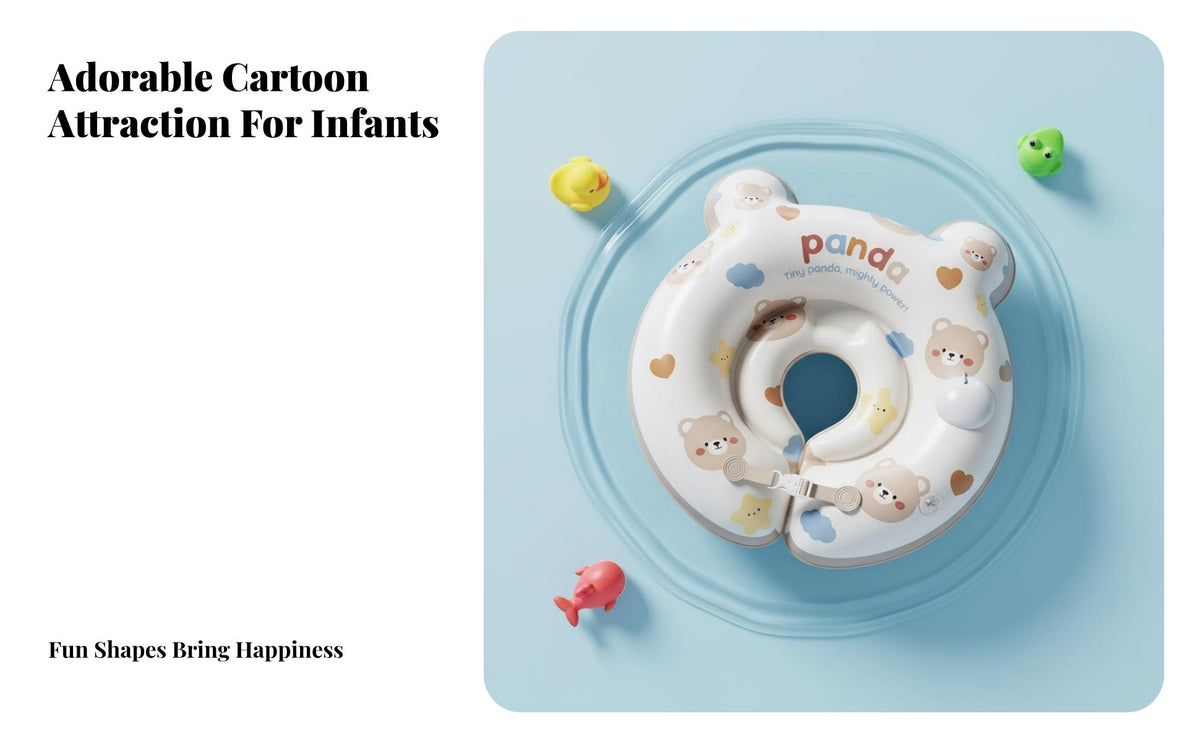 Infant Underarm Swim Device Adjustable Size Underarm Swim Float Easy to Inflate Infant Chest Float for Newborns, Young Children, Aquatic Play, Bathtub