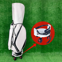 Golf Bag Wheel Base Mobile Wheeled Base with Strap Lockable for Golfers