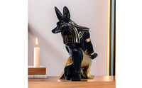 Phone Stand with Bottle Holder Collectible Anubis Figurine Eye-Catching for Desk