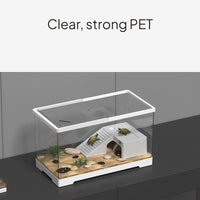 Acrylic Turtle Habitat with Basking Deck & Water Circulation